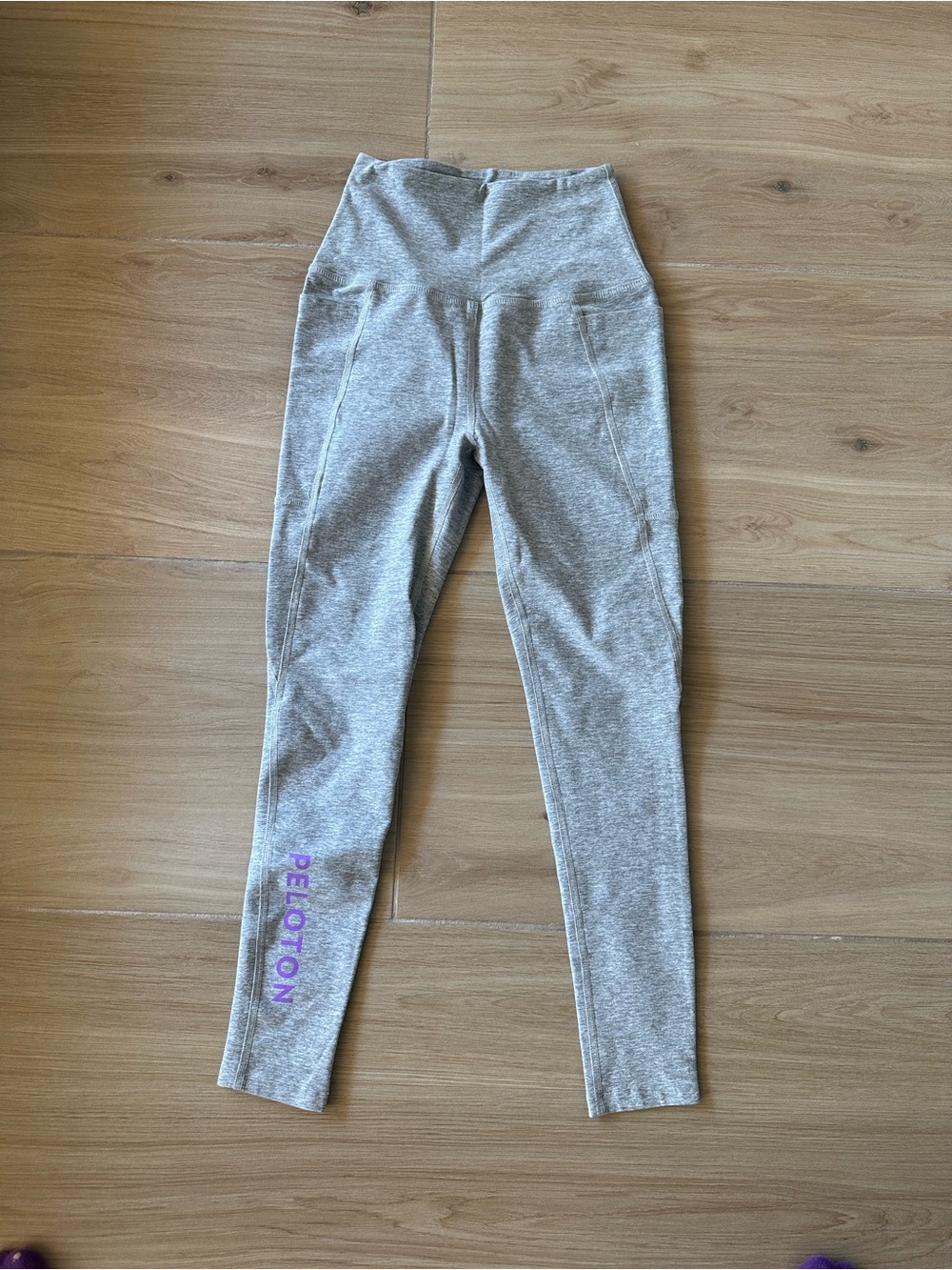 Beyond Yoga x Peloton Heather Gray High-Waist Leggings
